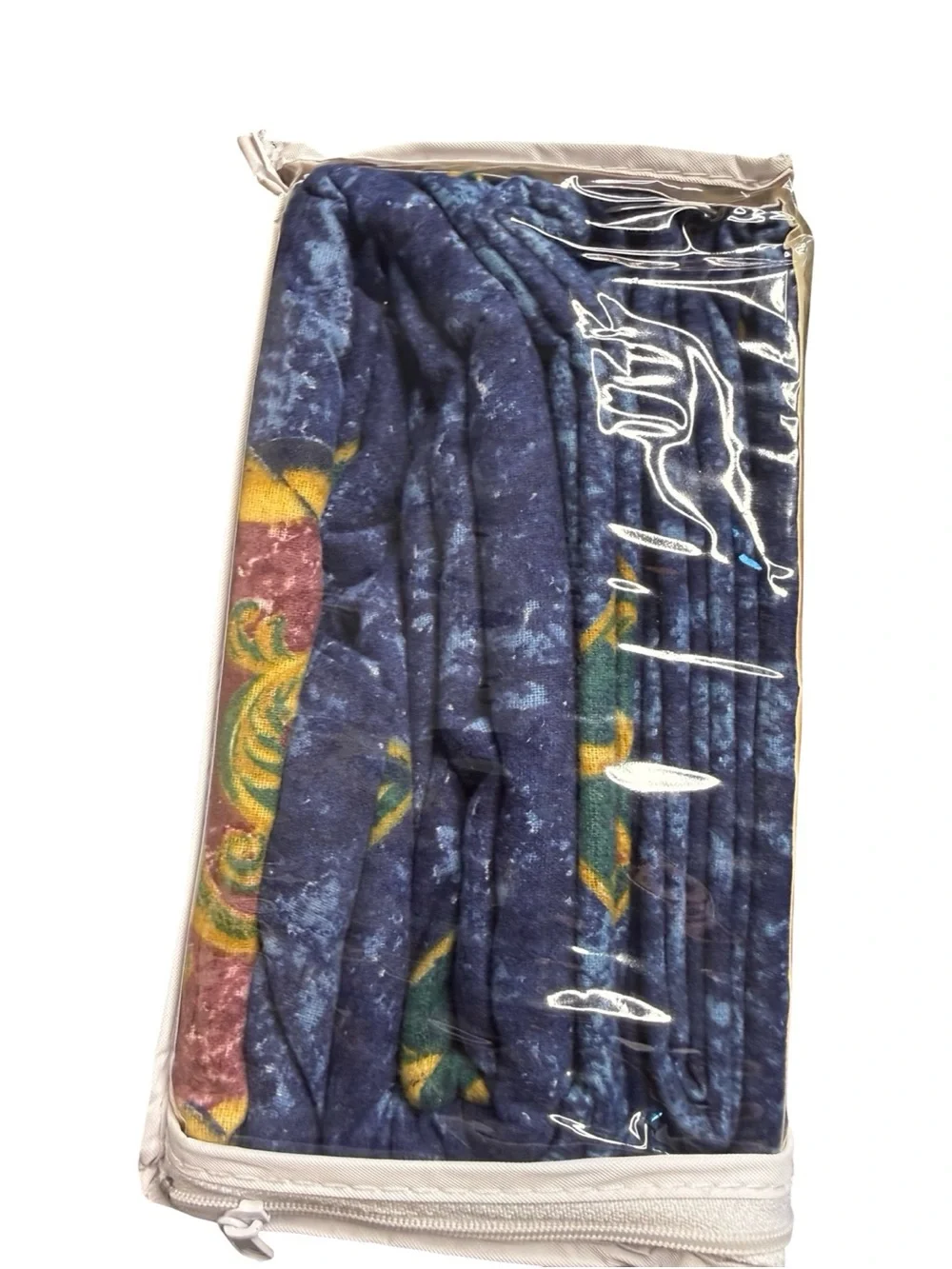 Vintage Trail’s End 100% Cotton Blue Geometric‎ Twin Sheets Made In Portugal